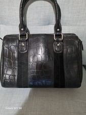 Borsa a mano in pelle nera