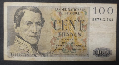 Belgio banconota 100 - banconota,