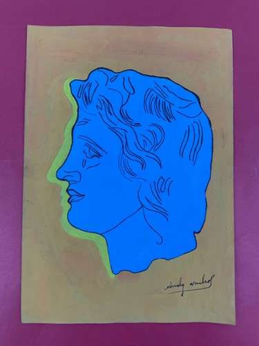 Andy warhol disegno carta - su,