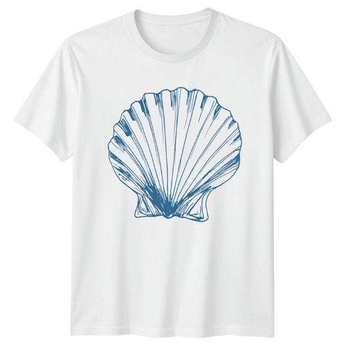 Shirt uomo scallop shell - t-shirt, da