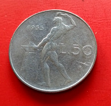 Italie 50 Lire 1955 R Acier