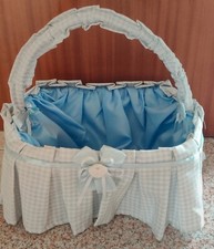 CESTO NASCITA  PER CONFETTI  MASCHIO AZZURRO