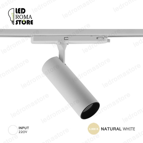 Faretto led binario trifase - faretto,