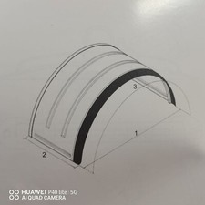 PARAFANGO POST PER AUTOCARRO E RIMORCHIO TIR 4 ASSI MISURE 2740X650X3500