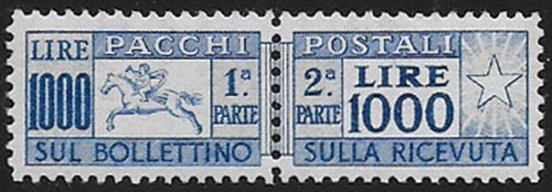 1954 italia parcel post - italia, stamps