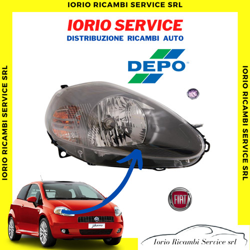 Faro destro fiat grande punto - faro,