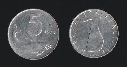 Lire 1975 delfino timone - 5,