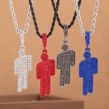 Collana ispirata a Billie Blohsh blu/rosso/nero/argento blohsh lega zirconi