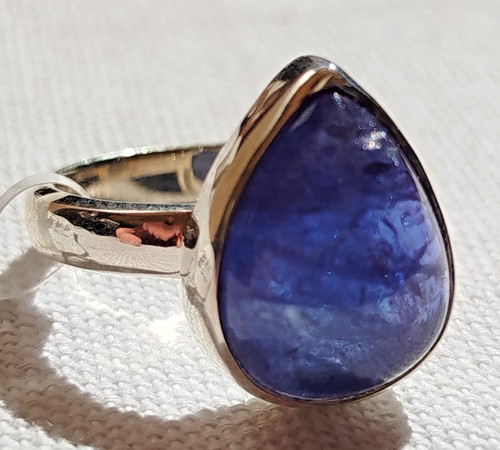 Bague tanzanite cabochon - bague,