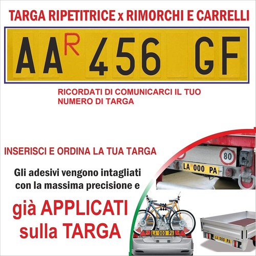 Targa ripetitrice alluminio - ripetitrice,