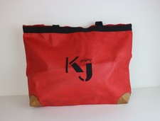 RED KJ LEATHER SHOPPER
