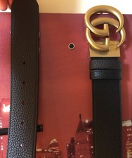 Cintura Gucci reversibile doppia fibbia G misura 100 cm adatta alla vita 34-36