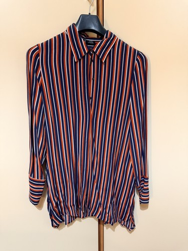 Camicia righe lunga - lunga, donna