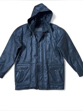 Giacca di pelle nera con