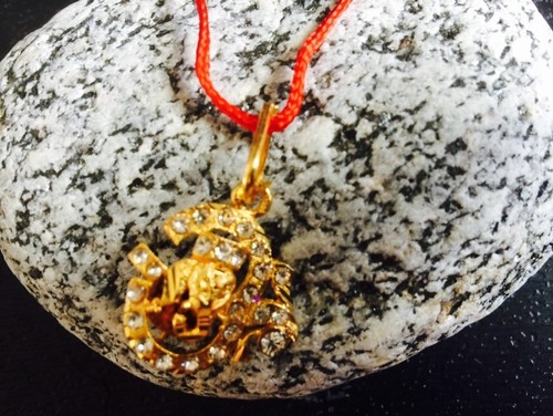 Ganesh rudraksha pendant - om,