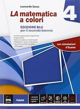 matematica a colori ed blu 4 con ebook sasso 8849421257