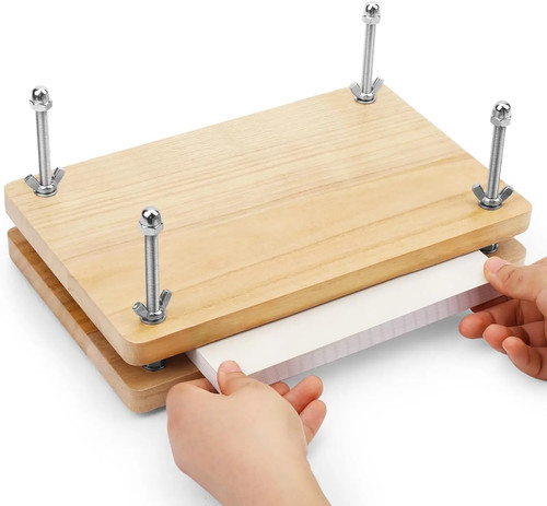 Pressa per libri legno - pressa,