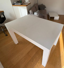 Tavolo bianco allungabile da soggiorno in condizioni semi perfette