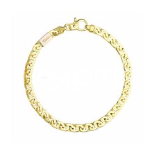 18K Solid Gold Flat Chain