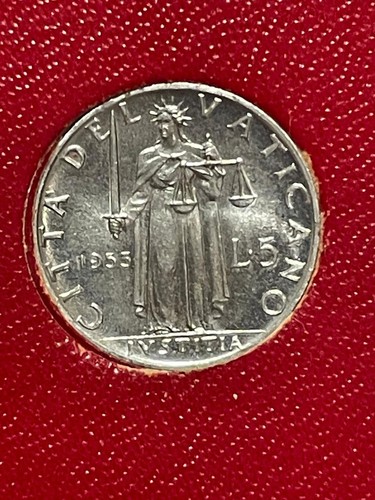 Moneta vaticano lire 1953 - lire,
