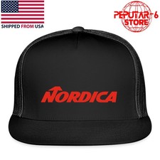 Scarponi da sci Nordica neri regolabili cappello camionista berretto taglia adulto