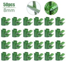 50x Connettore Giardino PP Plastica Fissaggio Clip per Legno Pile/Frutteti/Lavatte Piante