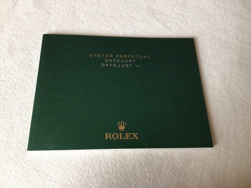 Libretto booklet rolex - libretto,