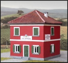 NINIVE 29H Casa Cantoniera FS kit resina plastico diorama in scala H0 1:87