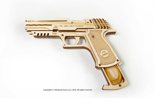 Ugears pistola wolf gun - ugears,
