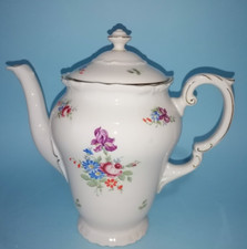 Grande caffettiera in porcellana Epiag Czechoslovakia motivi floreali vintage