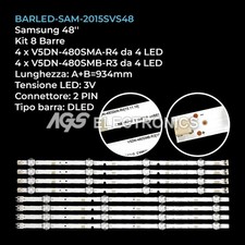 KIT 8 BARRE STRIP LED TV