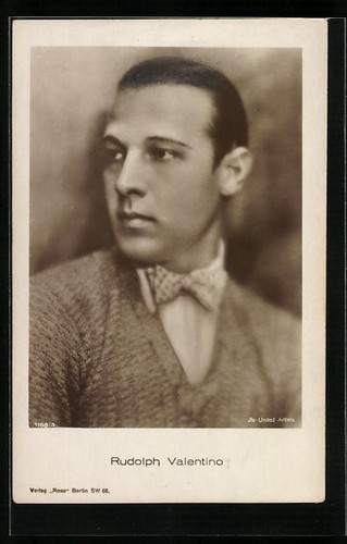 Cartolina attore rodolfo - attore,
