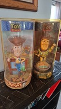 Set Disney Toy Story Woody e Buzz  Bobblehead Doll Figure Rare Vintage
