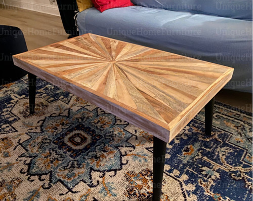 Wooden coffee table rustic - coffee,