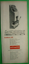 OLIVETTI LETTERA 22 macchina da scrivere 1953 Pubblicita' vintage 