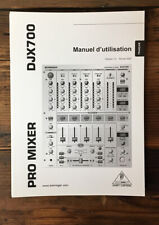 Behringer Pro Mixer DJX700 Mixer Manuale utente/proprietario FRANCESE *Originale*
