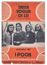 Spartito I POOH Tanta voglia