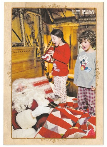 Babbo natale bambini cartolina - natale,