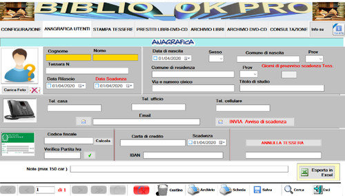 Gestione biblioteca libreria - biblioteca,