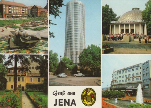 Cartolina ddr gruß aus jena - cartolina,