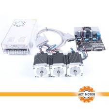 Nema23 Kit Scheda Driver 3 Assi Motore Passo Passo 3,0A 190 Ncm CNC Motore Passo 24V