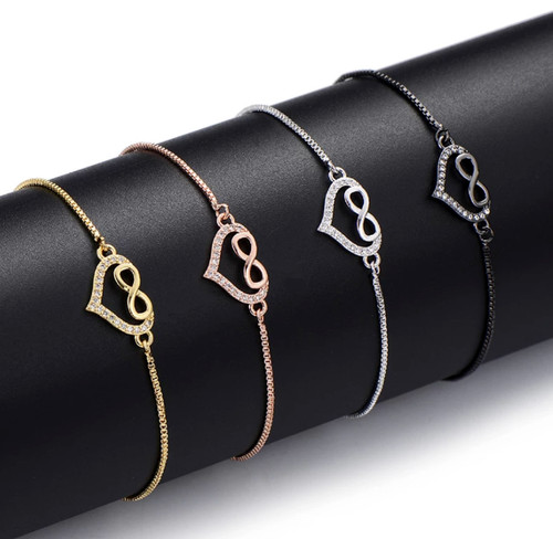 Bracciale infinito cuore