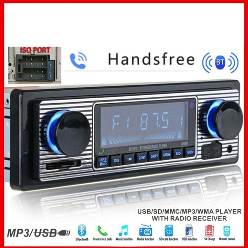 Bluetooth vintage autoradio - bluetooth, fm