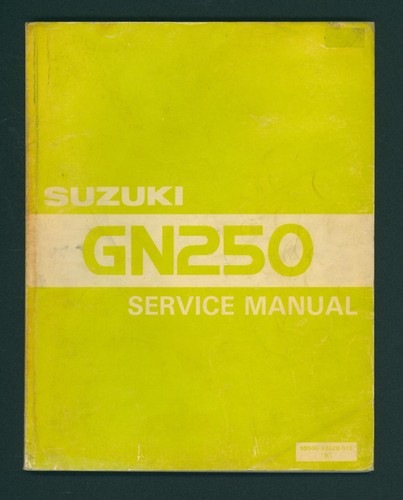 Suzuki gn250 manuale 1982 - gn250, (1982-in