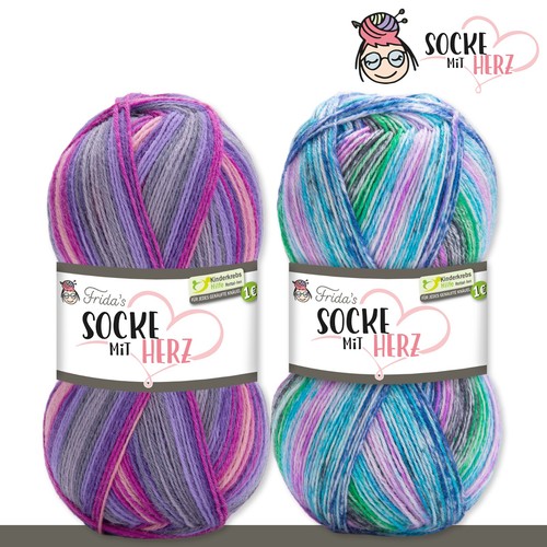 Frida 100 socke con cuore - g,