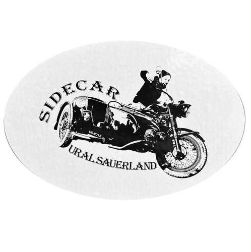 Adesivo sidecar sticker ural - adesivo,