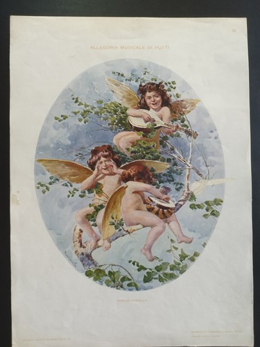 Antica stampa colori 1900 - stampa,