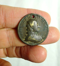 antica MEDAGLIA DEVOZIONALE  RELIGIOSA salvator mundi roma vaticano giubileo