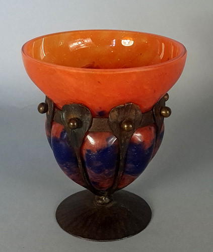 Schneider vase verre monture - schneider:,