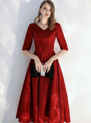Donna elegante velluto scollo - donna,